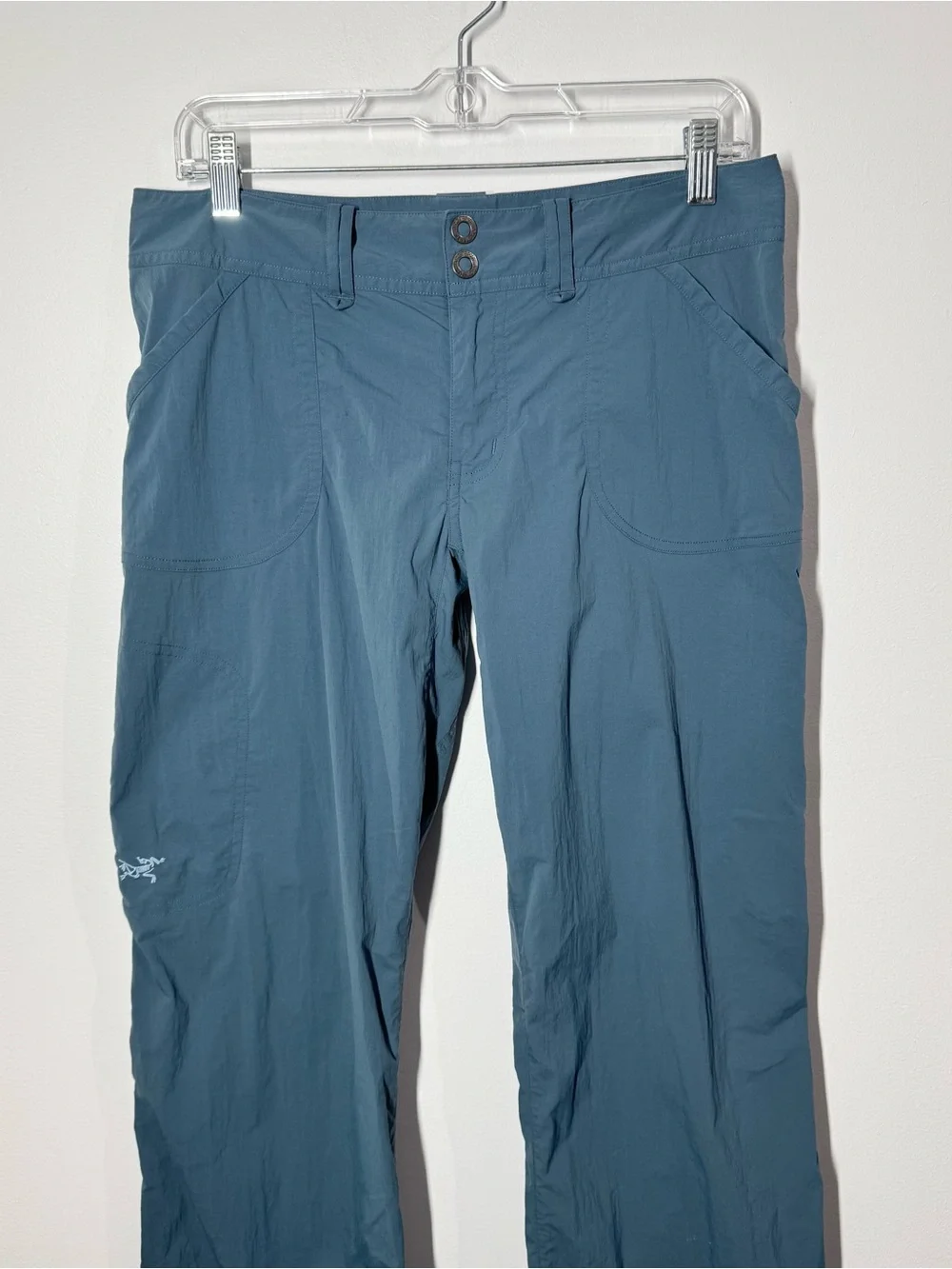 Arcteryx Parapet Trail Pants Women's 6 Blue Hiking Outdoors Gorpcore Low Rise - Picture 3 of 11